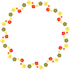 紅白梅ライン　円形