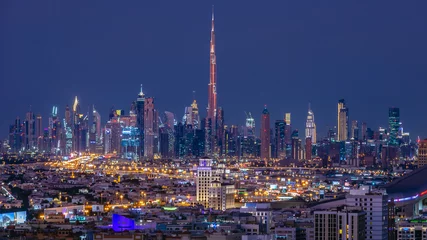 Fotobehang Dubai Skyline vanaf Barsha Heights © Stevie Kahn