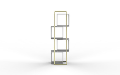 Display stand, retail display stand for product , display stands isolated on white background. 3d illustration