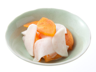 カブと柿のなます