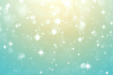 Bokeh soft blue and soft yellow abstract background