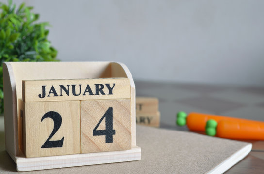 January 2, Appointment date with number cube design.