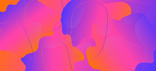 Purple Fluid Shapes. Business Liquid 