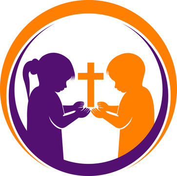 praying children logo