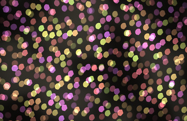 party confettie bokeh lights