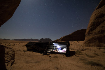 Nuit dans le Wadi Rum