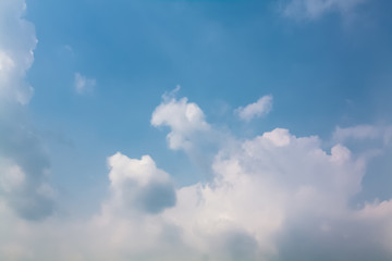 blue sky with white clouds