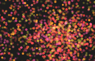 party confettie bokeh lights
