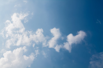 blue sky with white clouds