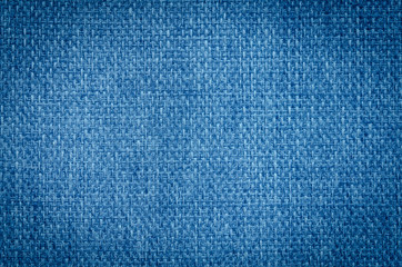 Blue fabric texture or background - closeup pattern