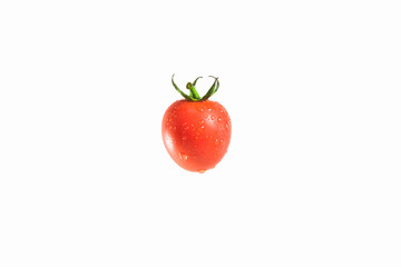 fresh tomato isolated on white background