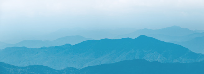 A continuous mountain. Background of Chinese ink painting.