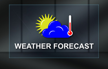 Concept of weather forecast