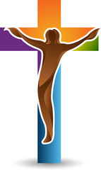 Christ on the cross logo