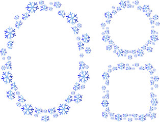 Merry Christmas background frame borders