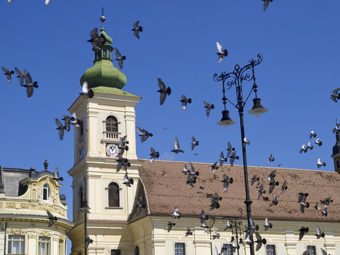 Hermannstadt, Stadtzentrum, katholische Garnisonskirche, Rum&auml;ni