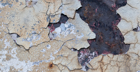 texture of rust on old metal surface