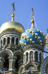 Fototapeta na wymiar Erlöserkirche, Russische Föderation, St. Petersburg, Stadtansi