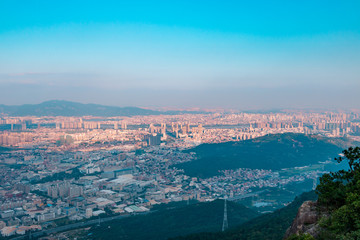 Fototapeta na wymiar Panorama of Quanzhou City, China