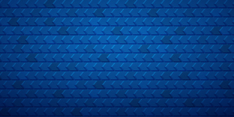 Abstract tiled background of polygons fitted to each other, in blue colors