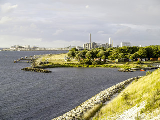 Obraz premium Wirtschaftsregion Öresund, Schweden, Skane, Öresund