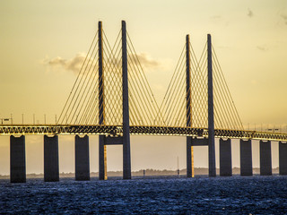 Obraz premium Öresundbrücke, Schweden, Skane, Öresund