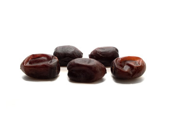 Dates isolated on white background