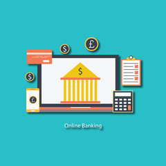 online banking concept