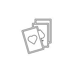 playing cards icon vector illustration for website and design icon