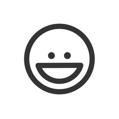 smiley face icon vector illustration for website and design icon