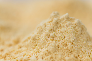 Some Powdered Eggs (close-up shot; selective focus)