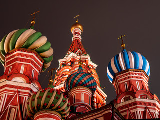 Fototapeta na wymiar Moskow Onion Chapel Tower in colorful impression