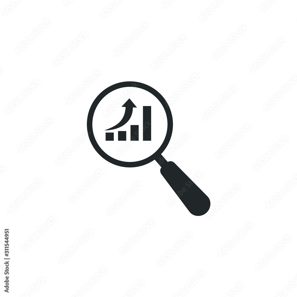 Aufkleber magnifying glass or search icon template color editable. magnifying glass symbol vector sign isolate