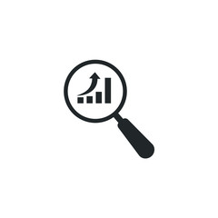 Magnifying glass or search icon template color editable. Magnifying glass symbol vector sign isolated on white background illustration for graphic and web design.