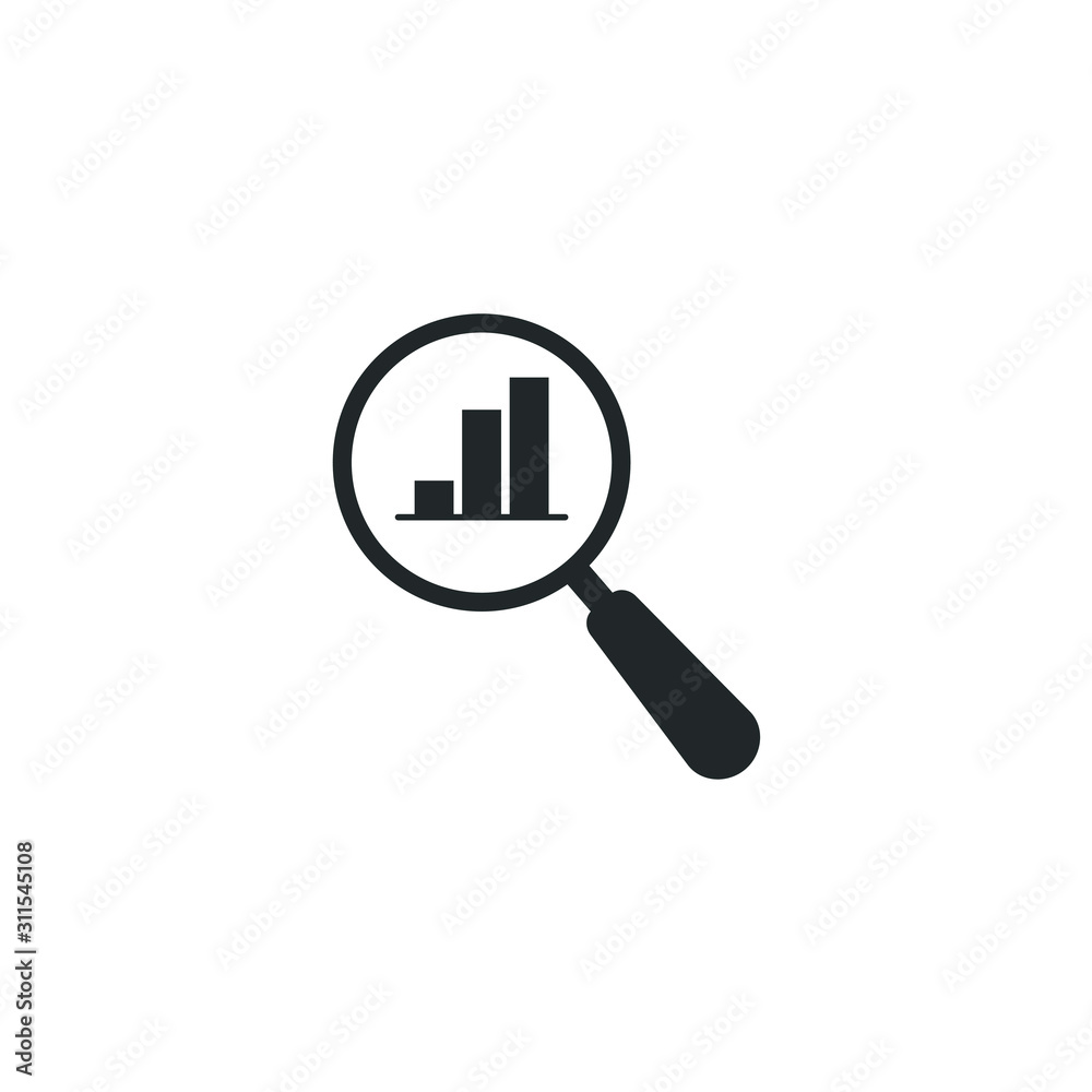 Poster magnifying glass or search icon template color editable. magnifying glass symbol vector sign isolate