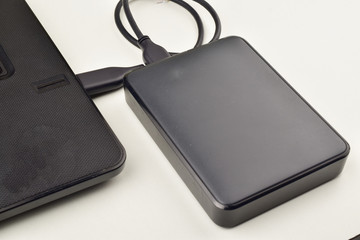 hard drive connect to laptop, taking backup 