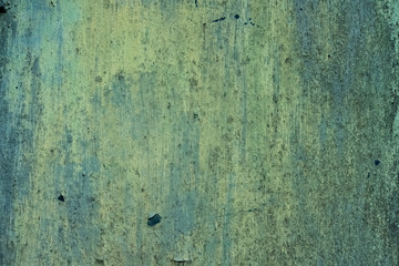 Obraz premium Rusty metal painted texture background. Green color.
