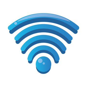 wifi connection signal isolated icon
