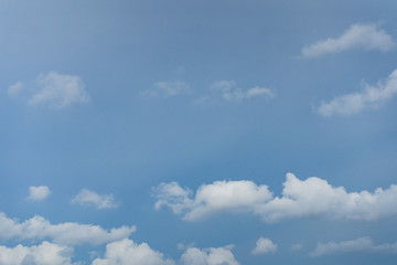 Fototapeta premium Blue sky with white clouds, blue sky background, copy space