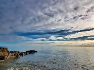 Church Beach Lyme Regis