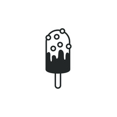 ice cream icon template color editable. ice cream symbol vector sign isolated on white background illustration for graphic and web design.
