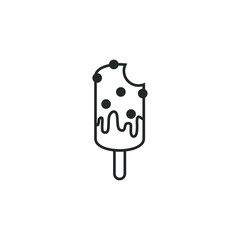 ice cream icon template color editable. ice cream symbol vector sign isolated on white background illustration for graphic and web design.