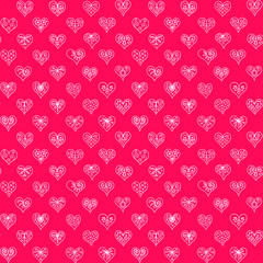 seamless background pattern with hearts