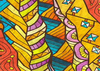 abstract geometric shapes pattern design