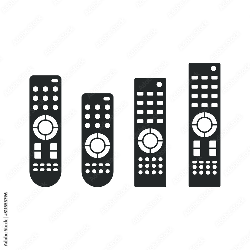 Aufkleber remote icon template color editable. remote symbol vector sign isolated on white background illustra