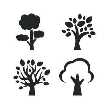 Tree icon template color editable. Tree symbol vector sign isolated on white background illustration for graphic and web design.