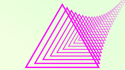 Retro triangular tunnel of triangles