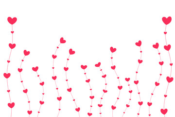 Heart tree on the day of love. The tree of love that is growing on Valentine's Day.