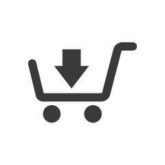 Shopping cart icon vector logo symbol illustration EPS 10