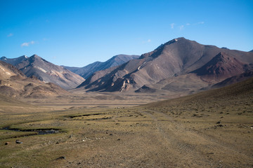 Mountains near Pamir highway in Tajikistan